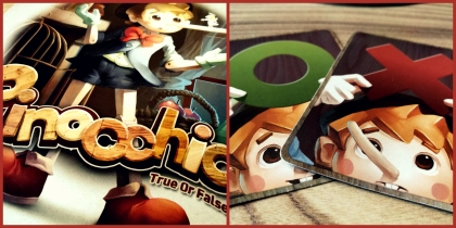 Close ups of Pinocchio game cards