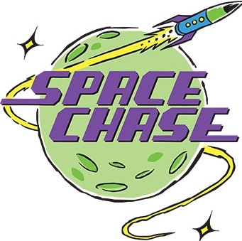 Sapce Chase illustrated logo
