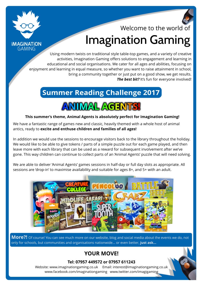 Information poster on the Summer Reading Challenge 2017